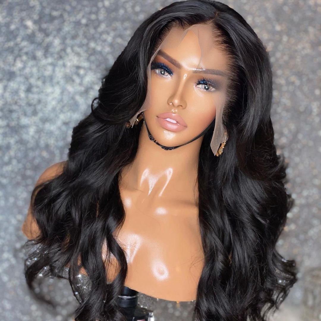 AngelBella Glory Virgin Hair 13X4 Body Wave Raw Hair Transparent Lace Frontal Human Hair Wigs