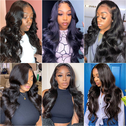 AngelBella Glory Virgin Hair 13X4 Body Wave Raw Hair Transparent Lace Frontal Human Hair Wigs