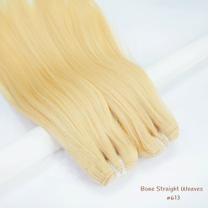 AngelBella Glory Virgin Hair Bone Straight Natural Color Hair Weave Cuticle Aligned Hair Bundles