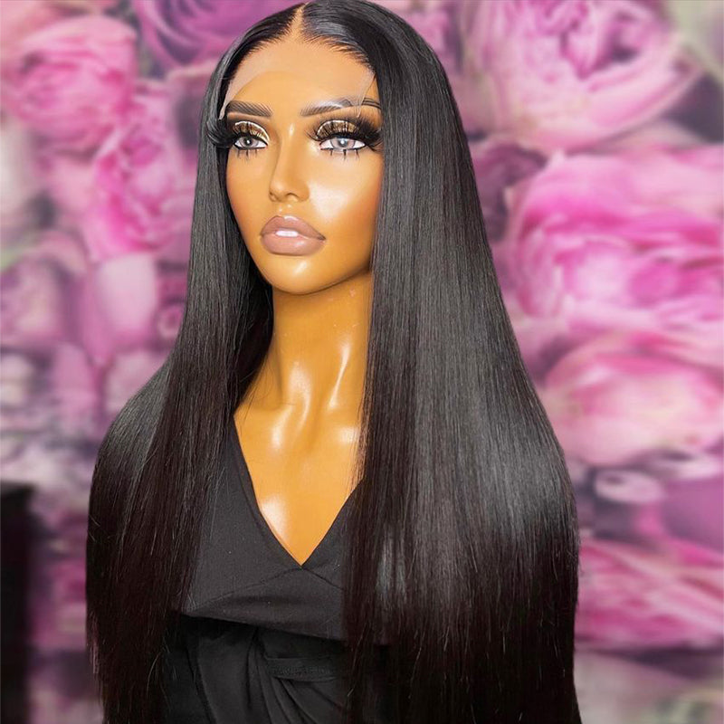 AngelBella Glory Virgin Hair 5X5 Straight Raw Hair HD Lace Frontal Human Hair Wigs