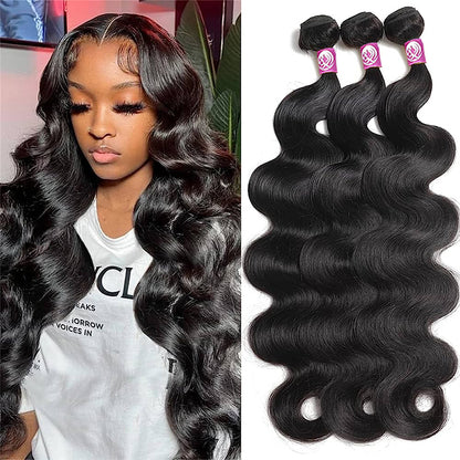 AngelBella DD Diamond Hair Natural Color Hair Weave Double Drawn 100% Human Hair Bundles