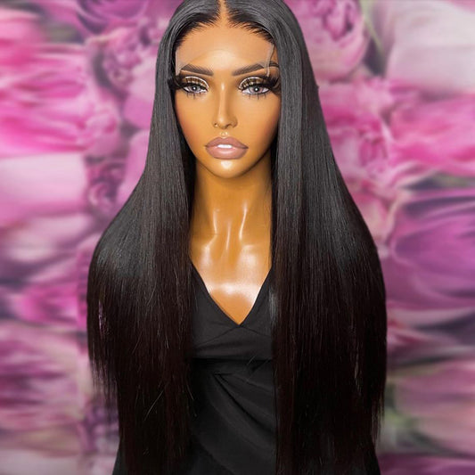 AngelBella Glory Virgin Hair 5X5 Straight Raw Hair HD Lace Frontal Human Hair Wigs