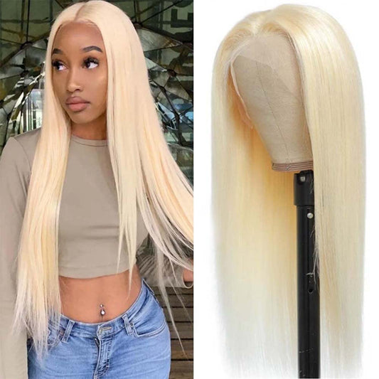 AngelBella Glory Virgin Hair 13X4 Straight Raw Hair 613 Transparent Lace Frontal Human Hair Wigs