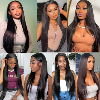 AngelBella Glory Virgin Hair 13X4 Straight Raw Hair HD Lace Frontal Human Hair Wigs